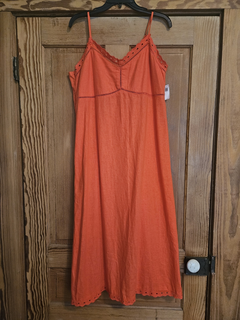 NWT Old Navy Coral Eyelet-Trim Maxi